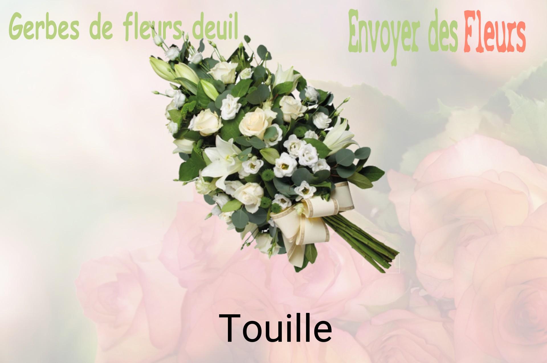Gerbe de fleurs de deuil livrée à Touille